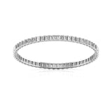 20 Pointer Emerald Diamond Bangle Pair
