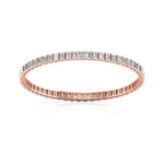 20 Pointer Emerald Diamond Bangle Pair