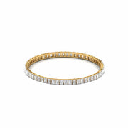 20 Pointer Emerald Diamond Bangle Pair