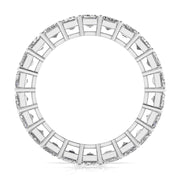 Emerald Diamond Channel Setting Eternal Ring