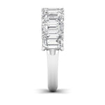 Emerald Diamond Channel Setting Half Eternal Ring