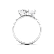 Toi-Et-Moi (Emerald & Pear) Diamond Ring