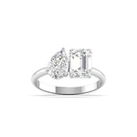 Toi-Et-Moi (Emerald & Pear) Diamond Ring