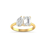 Toi-Et-Moi (Emerald & Pear) Diamond Ring