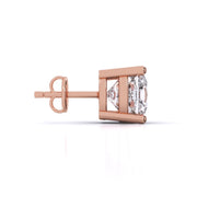 1.5 Carat Each Modern Solitaire Earrings