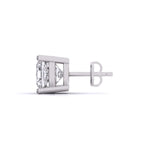 1.5 Carat Each Modern Solitaire Earrings