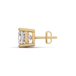 1.5 Carat Each Modern Solitaire Earrings