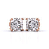 1.5 Carat Each Modern Solitaire Earrings