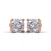 1.5 Carat Each Modern Solitaire Earrings