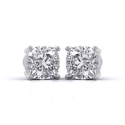 1.5 Carat Each Modern Solitaire Earrings