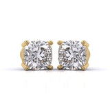 1.5 Carat Each Modern Solitaire Earrings