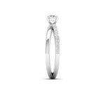 1 Carat Engagement Ring with Brilliant-Cut Solitaire Diamond