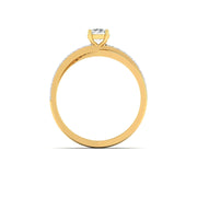 1 Carat Engagement Ring with Brilliant-Cut Solitaire Diamond