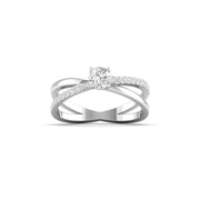 1 Carat Engagement Ring with Brilliant-Cut Solitaire Diamond