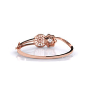 Enticing Green Enamel and Diamond Bracelet