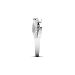 Entwined Diamond Ring with Pave Band