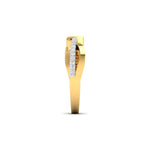 Entwined Diamond Ring with Pave Band