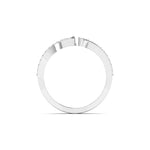 Entwined Diamond Ring with Pave Band