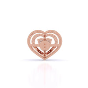 Eternal Love Heart Diamond Studs