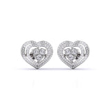Eternal Love Heart Diamond Studs