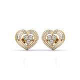 Eternal Love Heart Diamond Studs