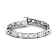 Twisted Infinity Diamond Tennis Bracelet