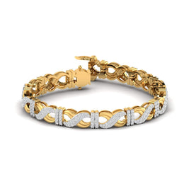 Twisted Infinity Diamond Tennis Bracelet