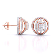 Diamond Ball Stud Earrings