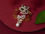 Fancy Pear Cut Emerald Diamond Stunning Pendant