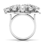 Fancy Pear & Marquise Flower Ring