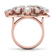 Fancy Pear & Marquise Flower Ring