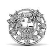 Fancy Pear & Marquise Flower Ring