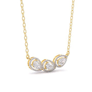 Fancy Pear Round Diamonds Pendant