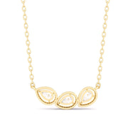 Fancy Pear Round Diamonds Pendant