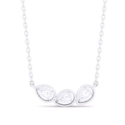 Fancy Pear Round Diamonds Pendant