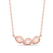 Fancy Pear Round Diamonds Pendant