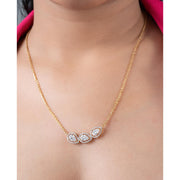 Fancy Pear Round Diamonds Pendant