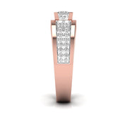 Fancy Princess Cut Diamond Men's Ring