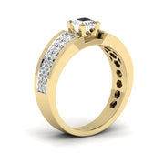 Fancy Princess Cut Diamond Men's Ring