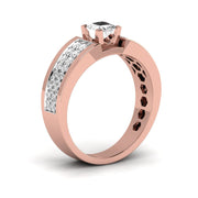 Fancy Princess Cut Diamond Men's Ring