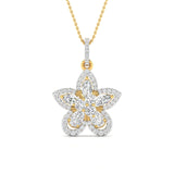 Fancy & Round Cut Diamonds Blossom of Brilliance Pendant
