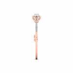 Delicate Floral Pattern Diamond Bangle