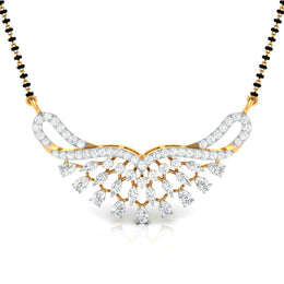 Fancy & Round Diamond Butterfly Pendant