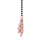 Fancy & Round Diamond Leaf Mangalsutra