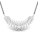 Fancy & Round Diamond Leaf Mangalsutra
