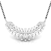 Fancy & Round Diamond Leaf Mangalsutra