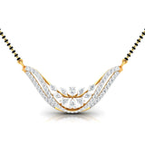 Fancy & Round Diamonds Wave Pendant