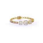 Structured Square Diamond Bracelet