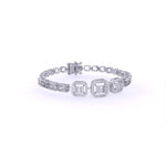 Structured Square Diamond Bracelet