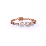 Structured Square Diamond Bracelet